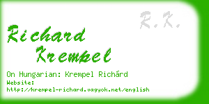 richard krempel business card